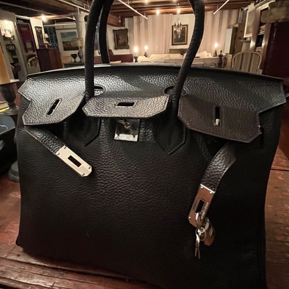 Older Birkin rep brown Togo 35 palladium with issues - Picture 5 of 9